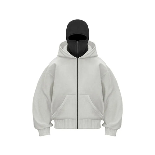 Fleece-lined Double Hooded Sweater
