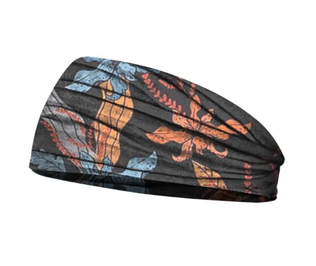 Floral Silk Yoga Hair Band